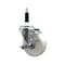 Service Caster 4'' Nylon Swivel 7/8'' Expanding Stem Caster with Brake SCC-EX20S414-NYS-TLB-78 - alternate 1